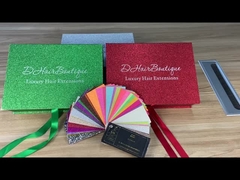 Satin Lined Hair Extension Packaging Box Recyclable High Precision And Lightweight