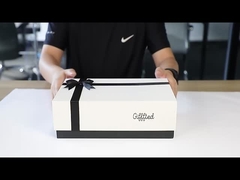 White Rigid Cardboard Gift Packaging Box Coffee Mug Gift Box With Foam Insert Tray