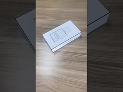 White Custom Embossed Cosmetic Packaging Box Lightweight Cardboard Perfume Box