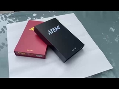 Custom Gold Stamping Logo Magnetic Close Paddle Rackets Box Packaging With Foam Insert