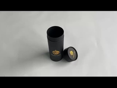 Black Private Label Cosmetic Packaging Box Lightweight Essential Oil Tube Packaging